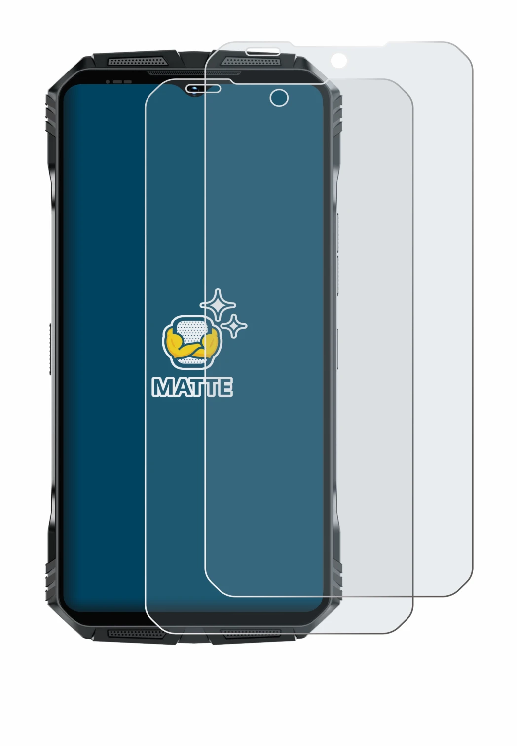 Imagen del dispositivo Doogee S118 Pro con una amplia variedad de protectores de pantalla.