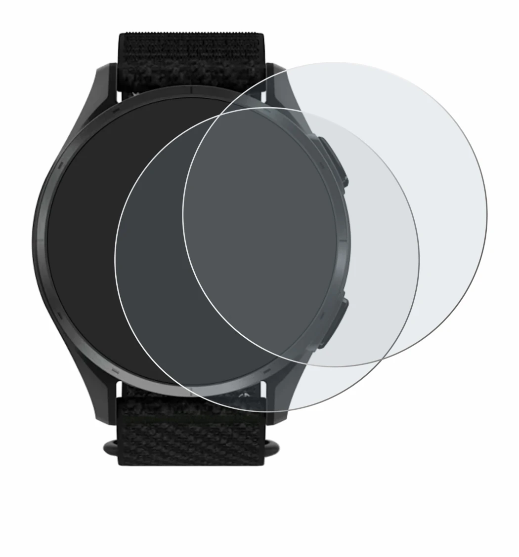 Imagen del dispositivo Garmin Approach S50 con una amplia variedad de protectores de pantalla.