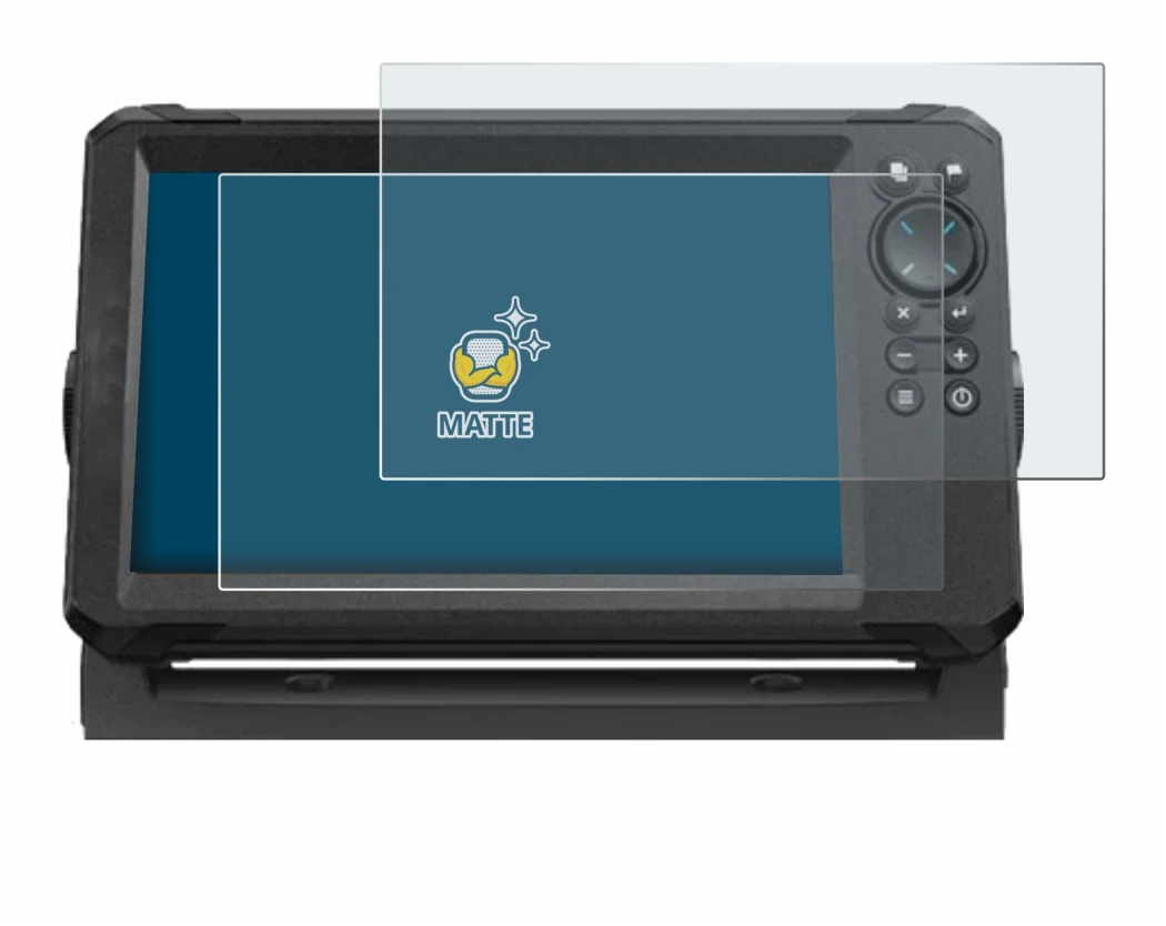 Imagen del dispositivo Lowrance Eagle 9 con una amplia variedad de protectores de pantalla.