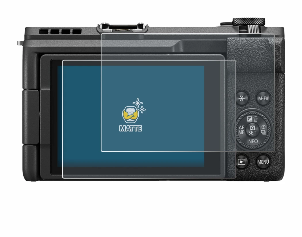 Imagen del dispositivo Canon PowerShot V1 con una amplia variedad de protectores de pantalla.
