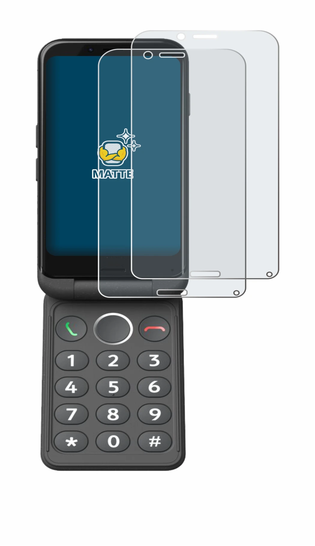 Imagen del dispositivo Doro Aurora A20 con una amplia variedad de protectores de pantalla.