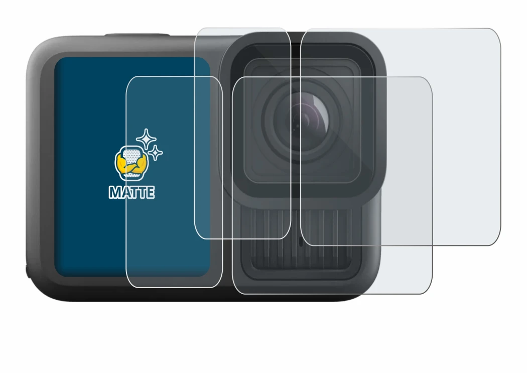 Imagen del dispositivo GoPro Hero 13 Black Ultra Wide Edition con una amplia variedad de protectores de pantalla.