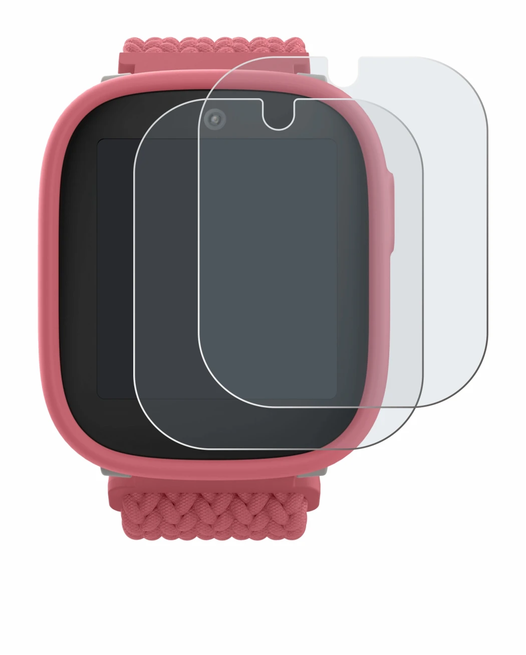 Imagen del dispositivo Xplora X6 Play 2025 (2da generación) con una amplia variedad de protectores de pantalla.