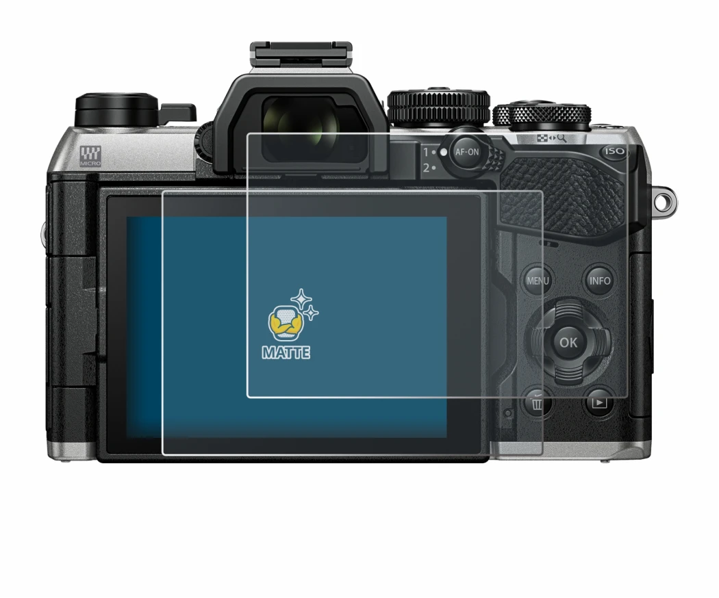 Imagen del dispositivo Olympus OM System OM-5 Mark II con una amplia variedad de protectores de pantalla.