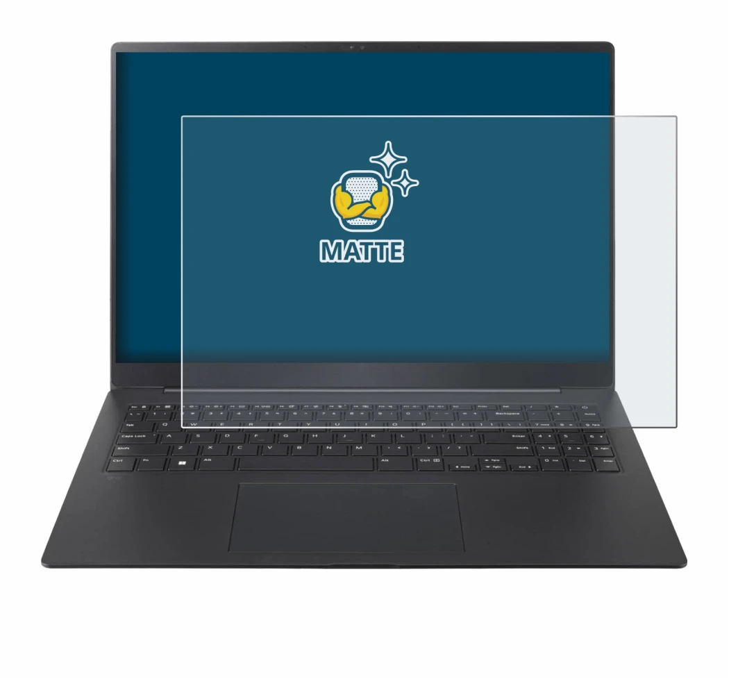 Imagen del dispositivo LG gram Pro 16 2025 con una amplia variedad de protectores de pantalla.