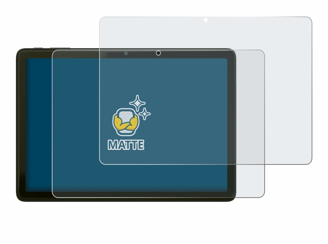 Imagen del dispositivo VALE Tablet V10A con una amplia variedad de protectores de pantalla.