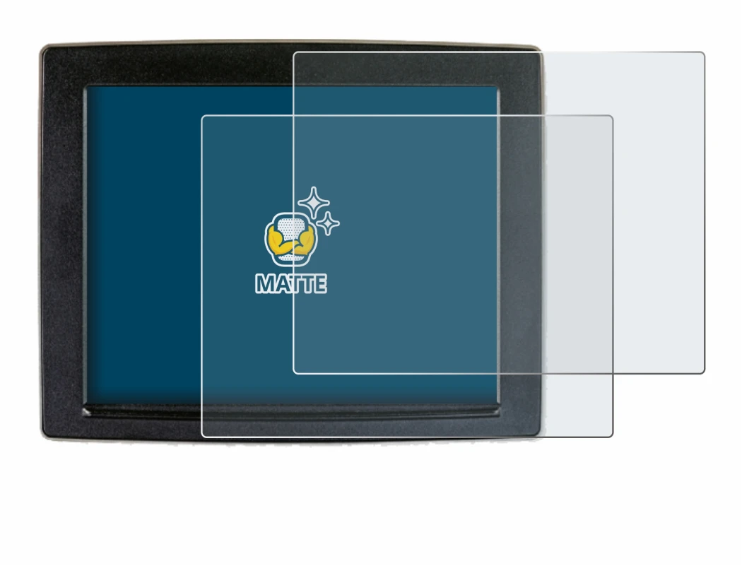 Imagen del dispositivo John Deere GreenStar con una amplia variedad de protectores de pantalla.