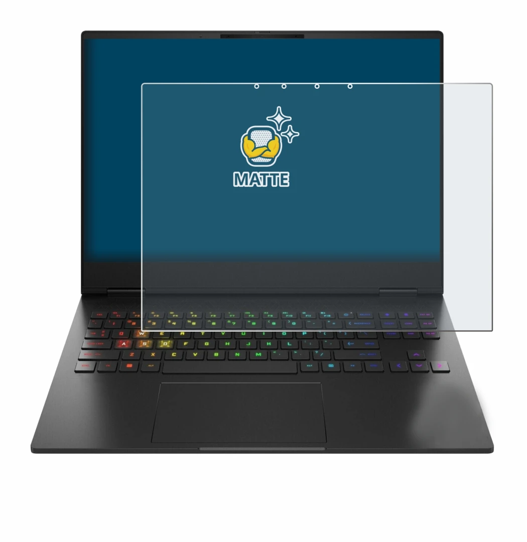 Imagen del dispositivo HP Omen Transcend 16-u1000nl con una amplia variedad de protectores de pantalla.