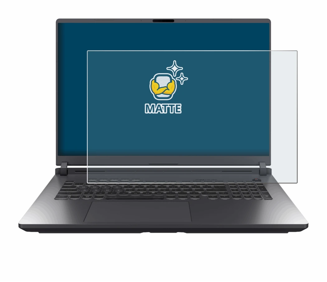 Imagen del dispositivo ASUS ROG Strix G18 G815 2025 con una amplia variedad de protectores de pantalla.