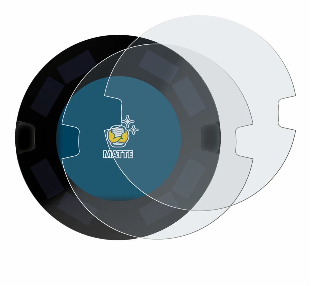 Imagen del dispositivo OOONO P-DISC NO3 con una amplia variedad de protectores de pantalla.