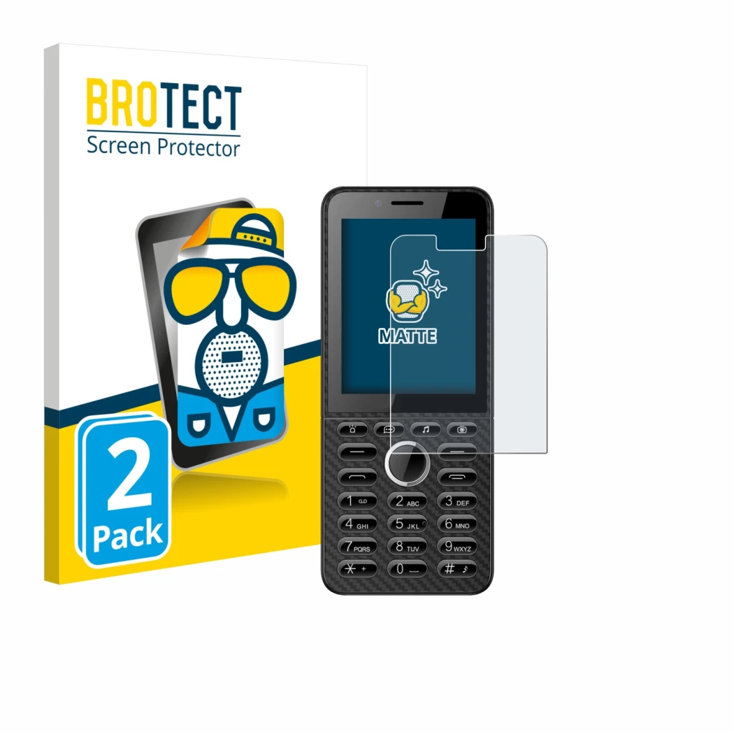 Parte frontal de un envase de producto con el logotipo de la marca BROTECT. Al lado se muestra el dispositivo Energizer E288S 