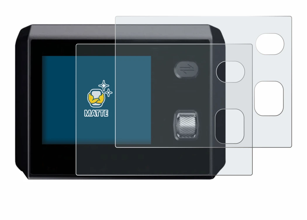 Imagen del dispositivo SkyRC MC5000 con una amplia variedad de protectores de pantalla.