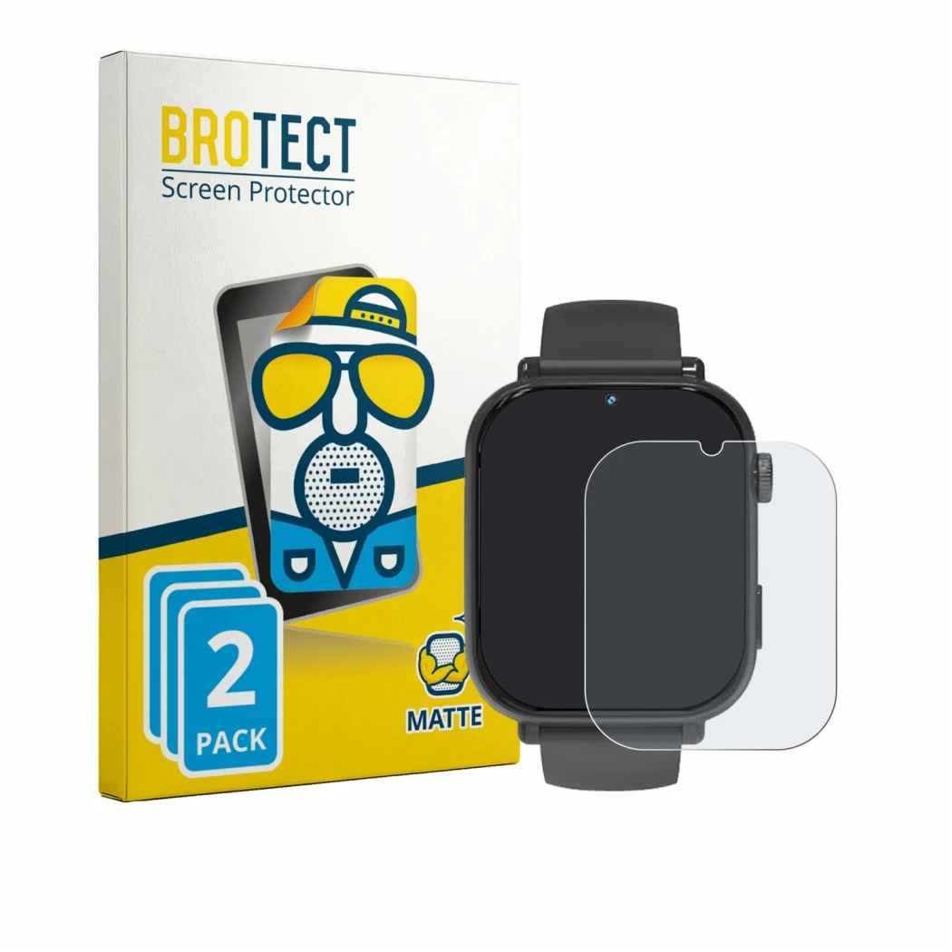 Parte frontal de un envase de producto con el logotipo de la marca BROTECT. Al lado se muestra el dispositivo Pthtechus A22 co