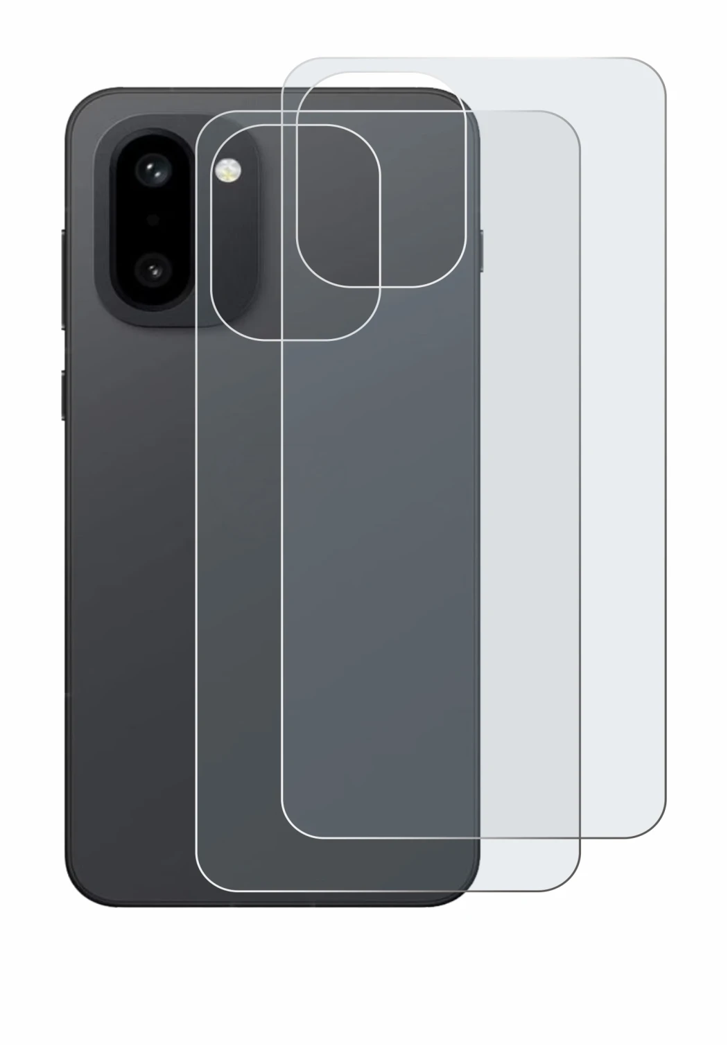 Imagen del dispositivo OnePlus 15R (Trasero) con una amplia variedad de protectores de pantalla.