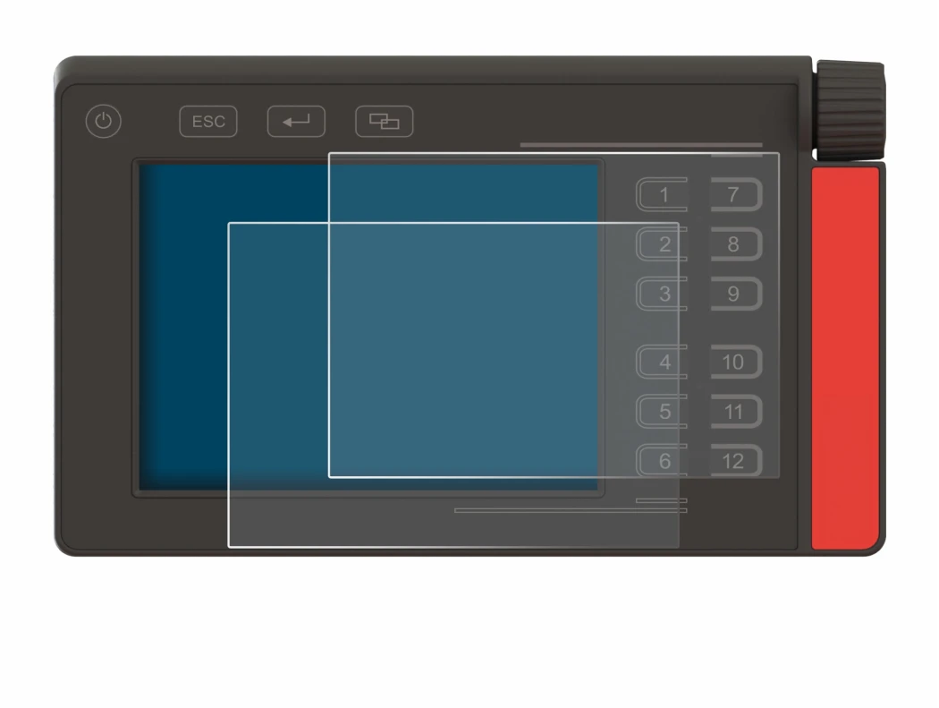 Imagen del dispositivo Müller Elektronik SMART570 con una amplia variedad de protectores de pantalla.