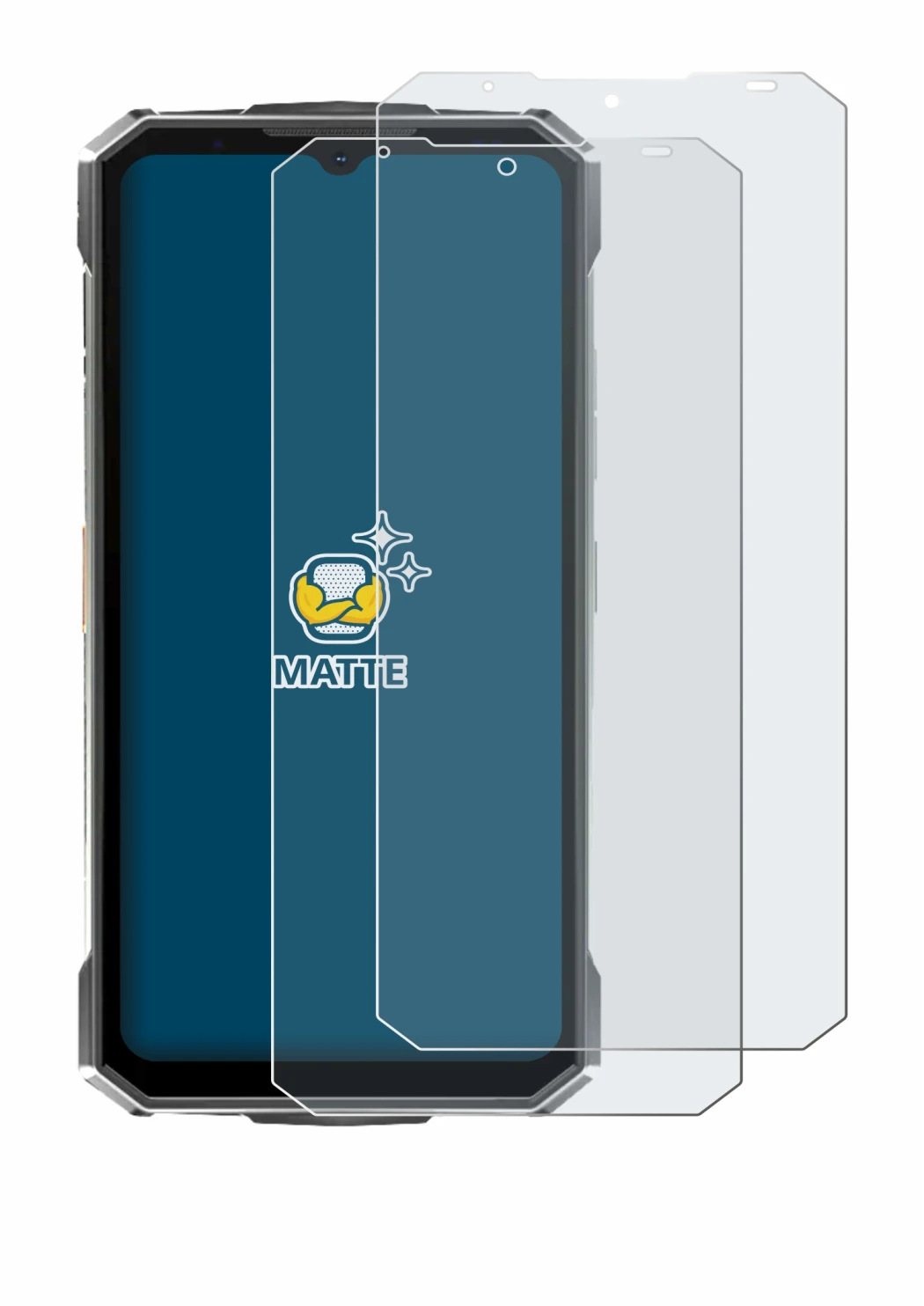 Imagen del dispositivo Doogee Fire 7 Ultra con una amplia variedad de protectores de pantalla.