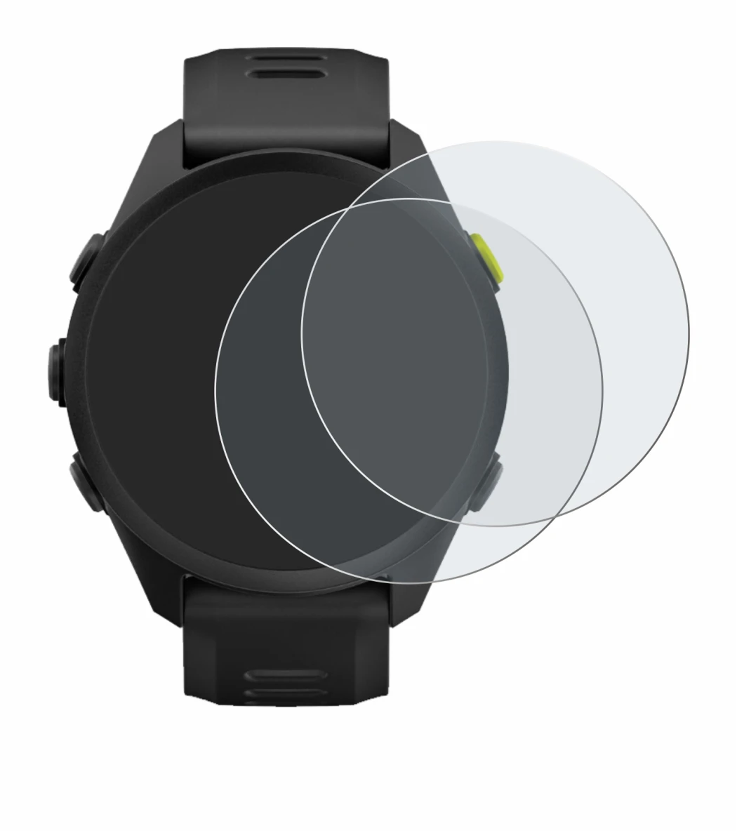 Imagen del dispositivo Garmin Forerunner 70 con una amplia variedad de protectores de pantalla.