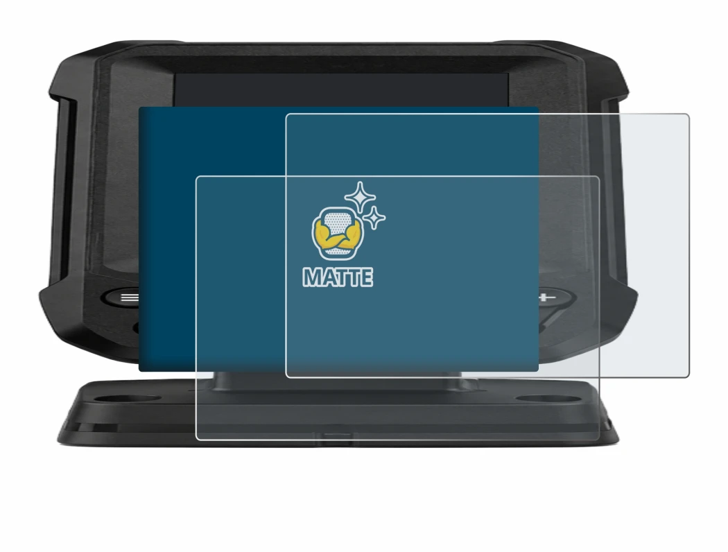 Imagen del dispositivo Lowrance Eagle 4 con una amplia variedad de protectores de pantalla.