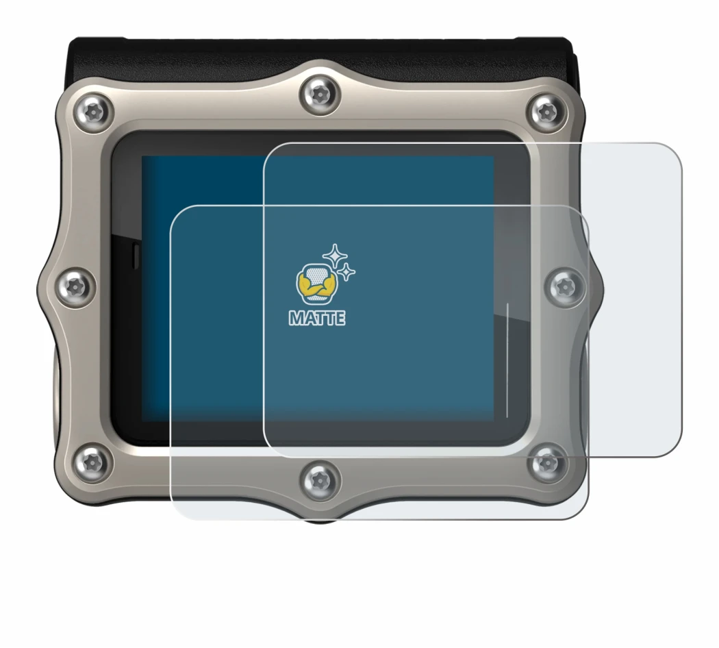 Imagen del dispositivo Shearwater Perdix 3 con una amplia variedad de protectores de pantalla.