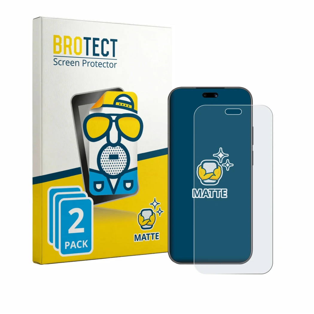 Parte frontal de un envase de producto con el logotipo de la marca BROTECT. Al lado se muestra el dispositivo Huawei Nova 16 P