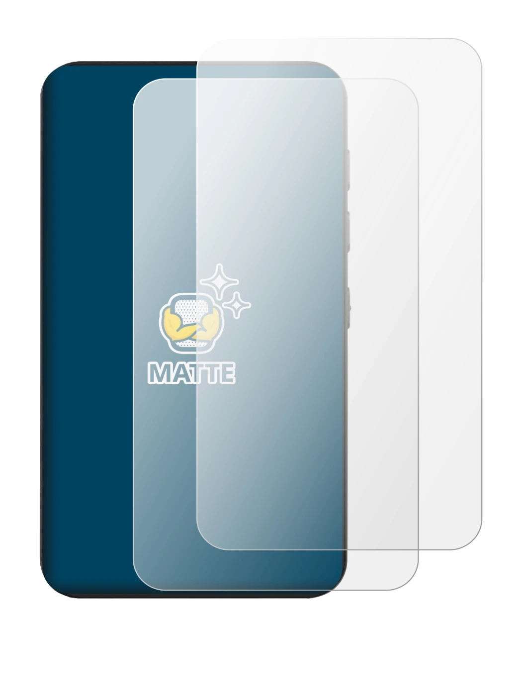 Imagen del dispositivo innioasis G3 con una amplia variedad de protectores de pantalla.