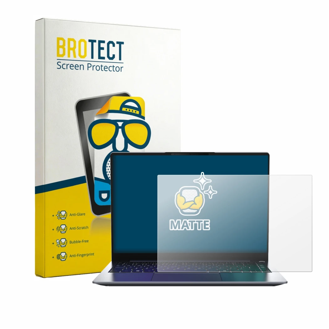 Parte frontal de un envase de producto con el logotipo de la marca BROTECT. Al lado se muestra el dispositivo MEDION SPRCHRGD