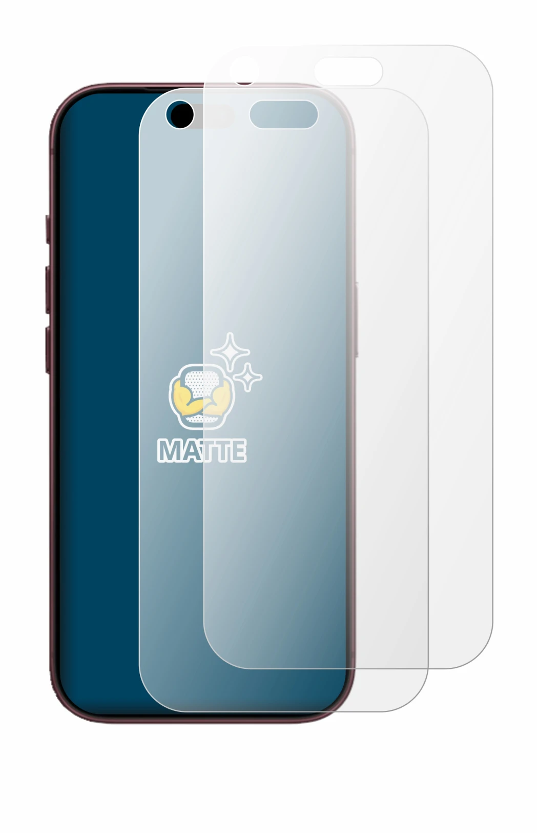 Imagen del dispositivo Apple iPhone 18 Pro con una amplia variedad de protectores de pantalla.