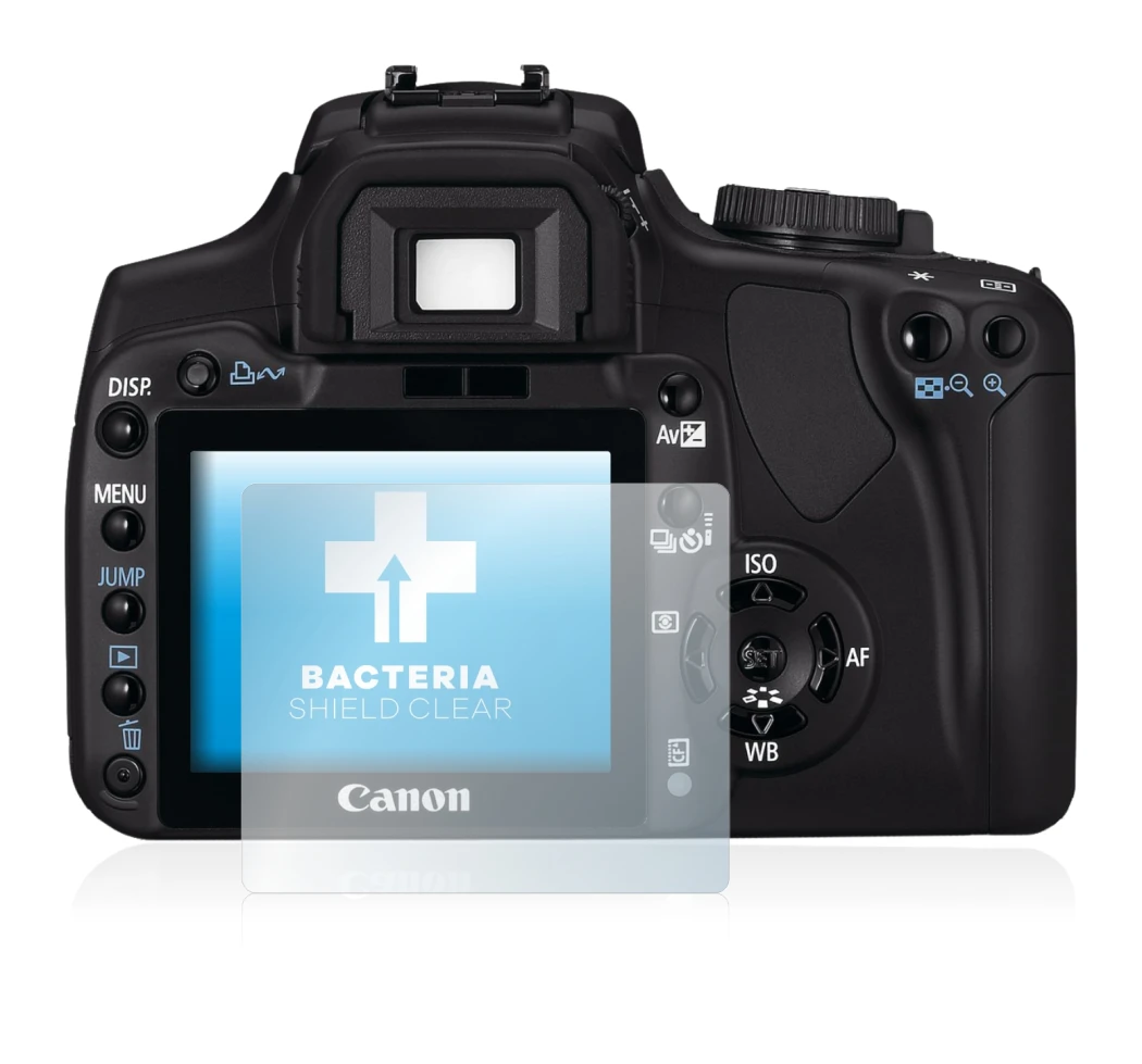 Imagen del dispositivo Canon EOS 400D con una amplia variedad de protectores de pantalla.
