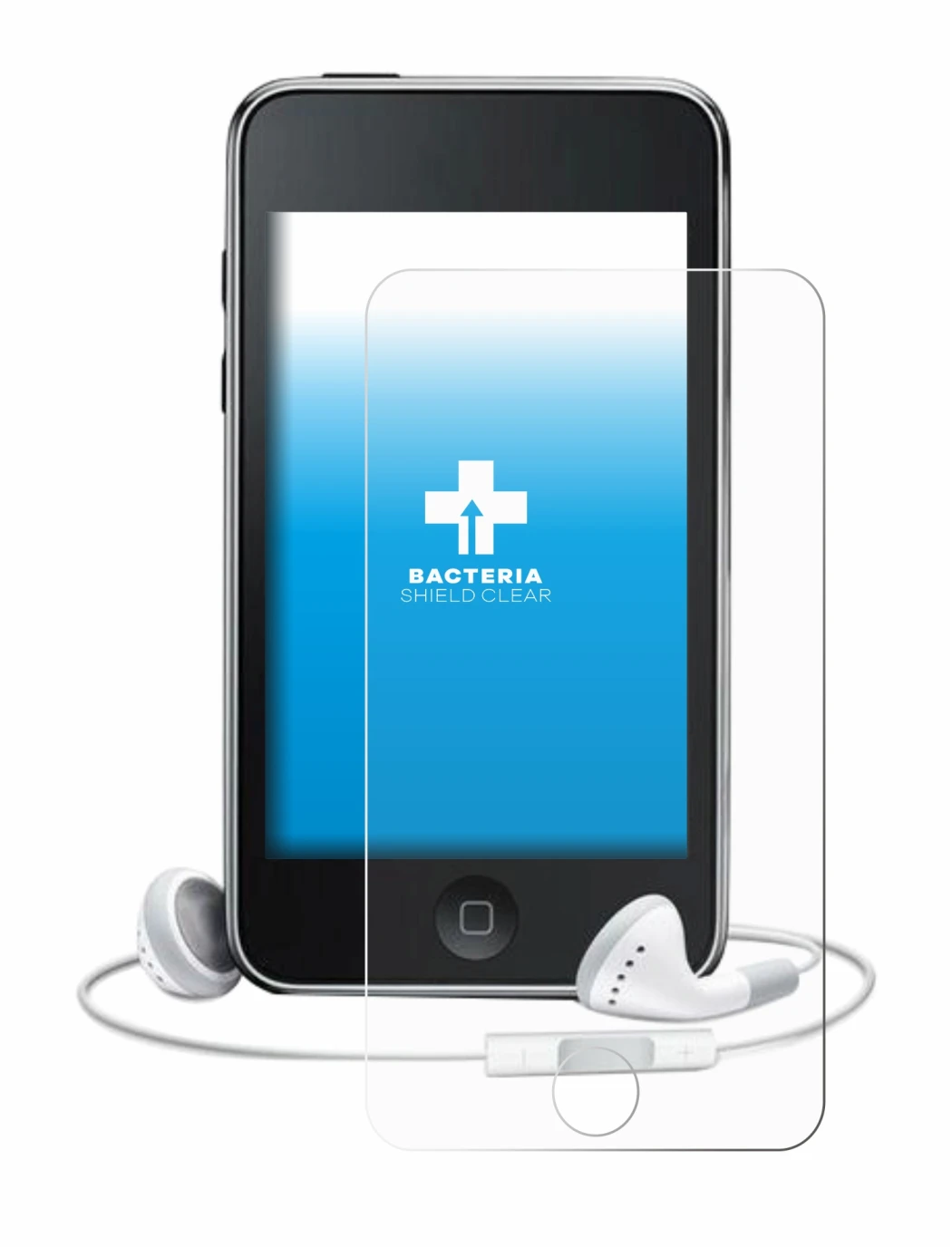 Imagen del dispositivo Apple iPod Touch (3a Gen.) con una amplia variedad de protectores de pantalla.