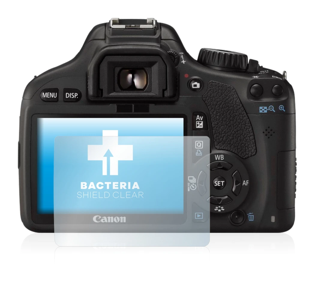 Imagen del dispositivo Canon EOS 550D con una amplia variedad de protectores de pantalla.