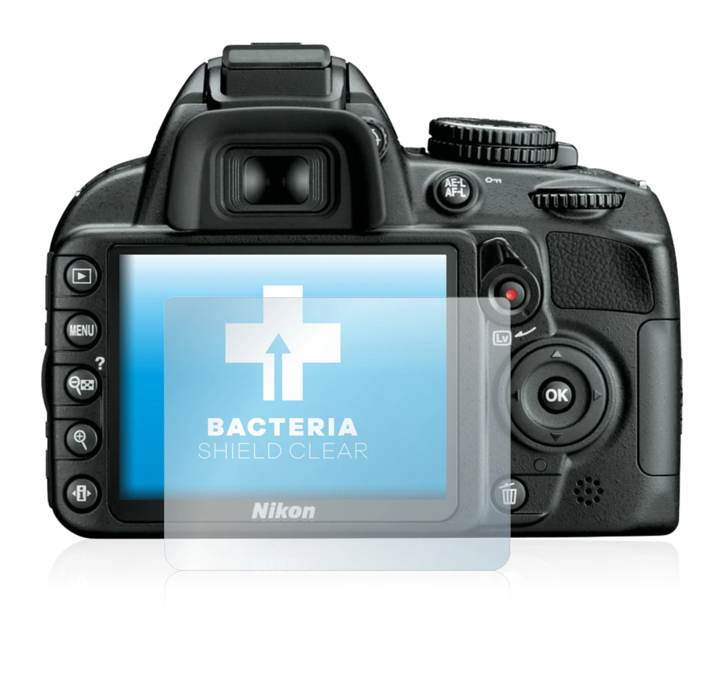 Imagen del dispositivo Nikon D3100 con una amplia variedad de protectores de pantalla.