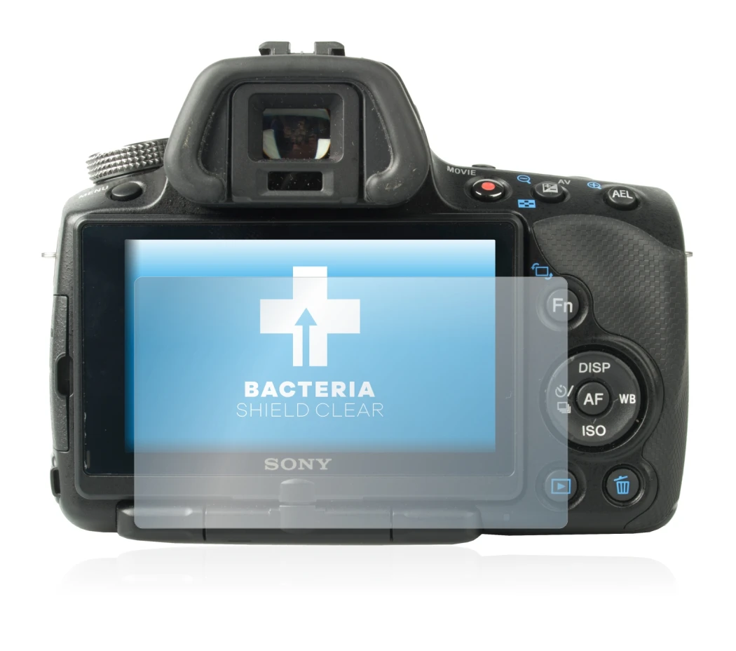 Imagen del dispositivo Sony Alpha 55 (SLT-A55V) con una amplia variedad de protectores de pantalla.
