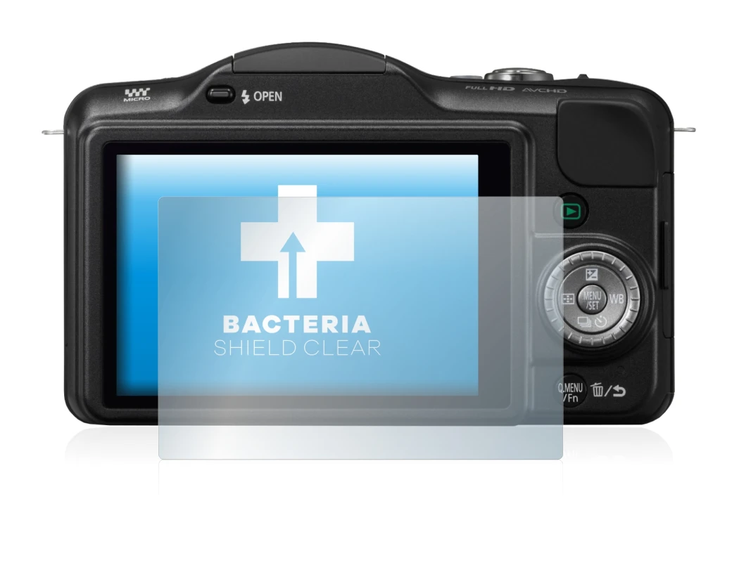 Imagen del dispositivo Panasonic Lumix DMC-GF3 con una amplia variedad de protectores de pantalla.