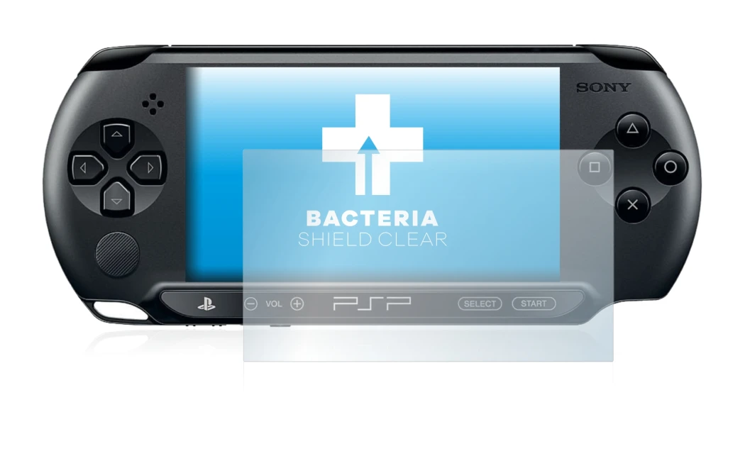 Imagen del dispositivo Sony PSP Street E1004 con una amplia variedad de protectores de pantalla.