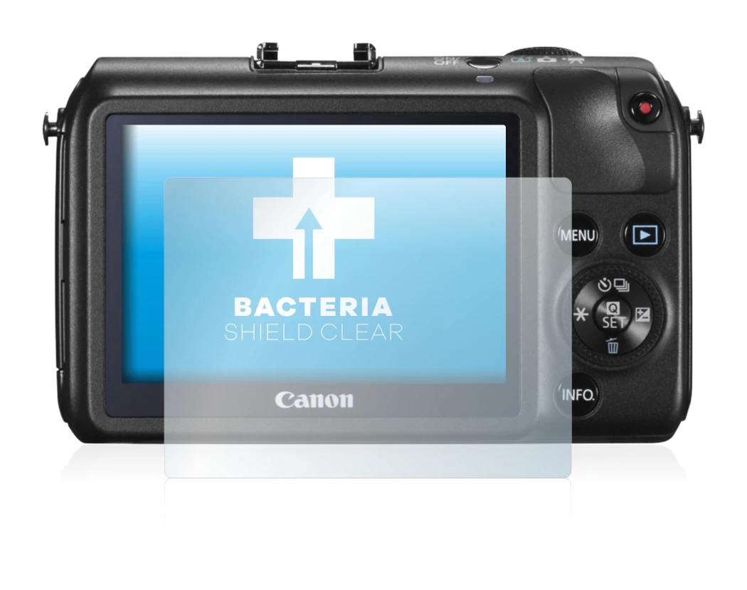 Imagen del dispositivo Canon EOS M con una amplia variedad de protectores de pantalla.