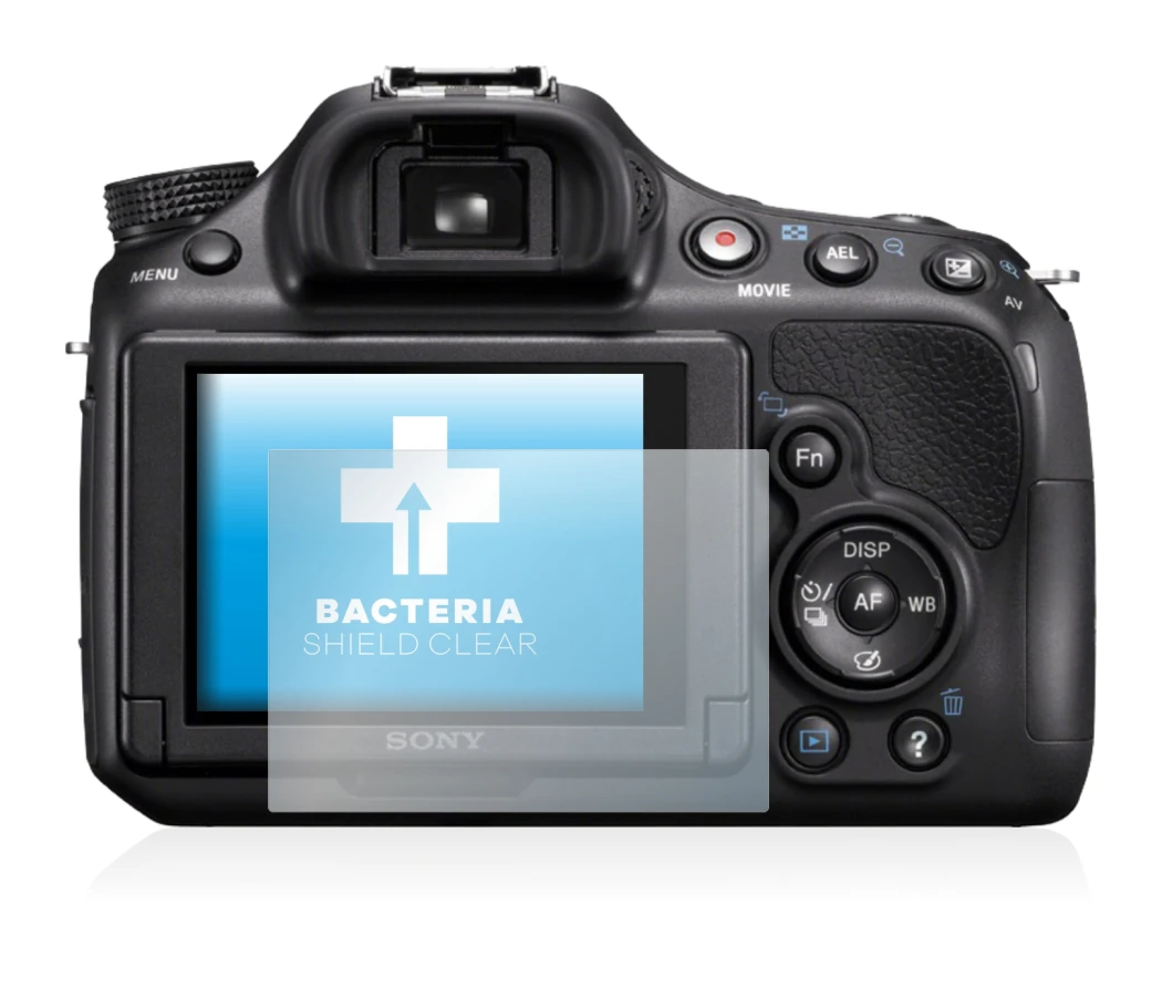 Imagen del dispositivo Sony Alpha 58 (SLT-A58) con una amplia variedad de protectores de pantalla.