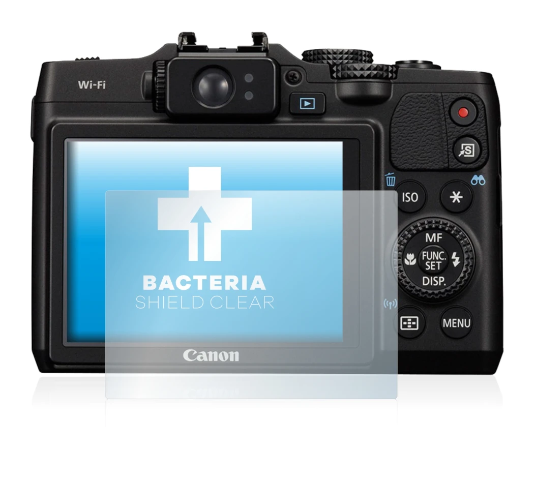 Imagen del dispositivo Canon PowerShot G16 con una amplia variedad de protectores de pantalla.