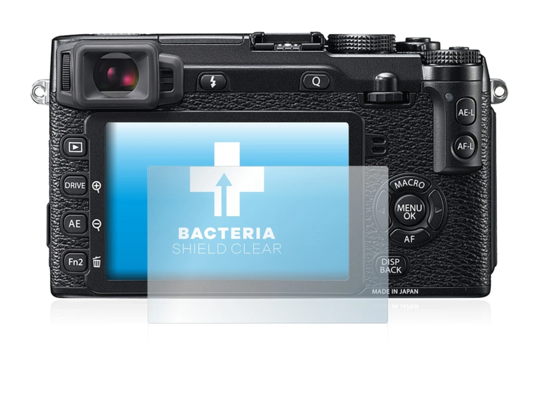 Imagen del dispositivo Fujifilm X-E2 con una amplia variedad de protectores de pantalla.