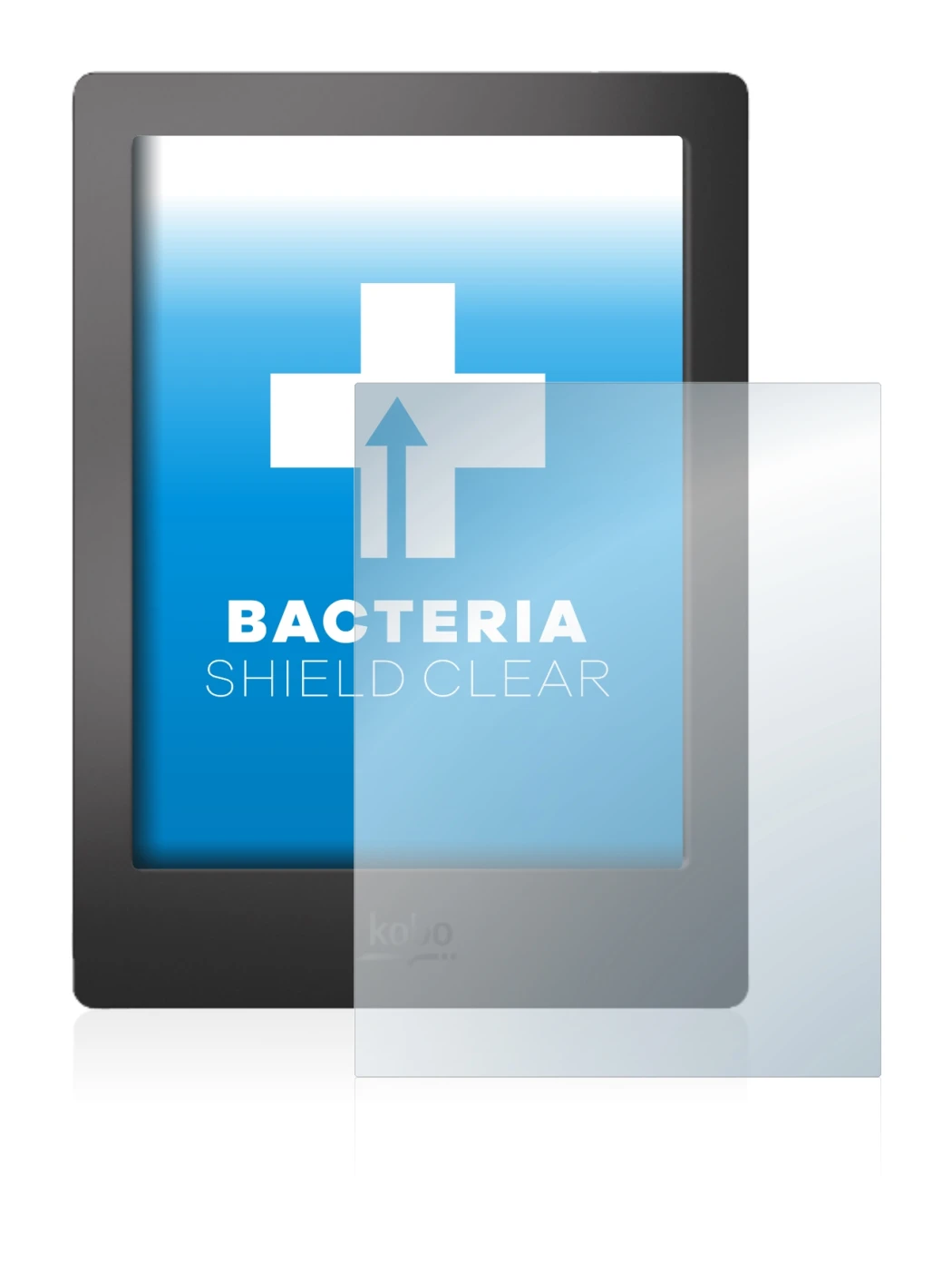 Imagen del dispositivo Kobo Aura H2O con una amplia variedad de protectores de pantalla.