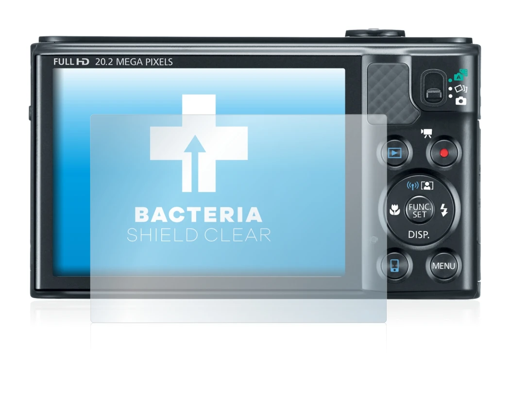 Imagen del dispositivo Canon PowerShot SX610 HS con una amplia variedad de protectores de pantalla.