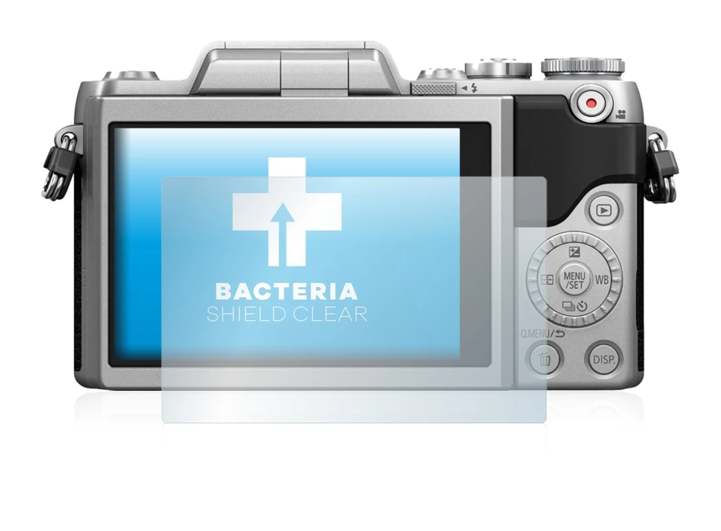 Imagen del dispositivo Panasonic Lumix DMC-GF7 con una amplia variedad de protectores de pantalla.