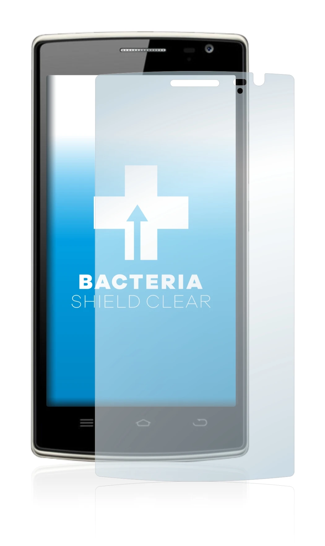 Imagen del dispositivo THL 5000T con una amplia variedad de protectores de pantalla.