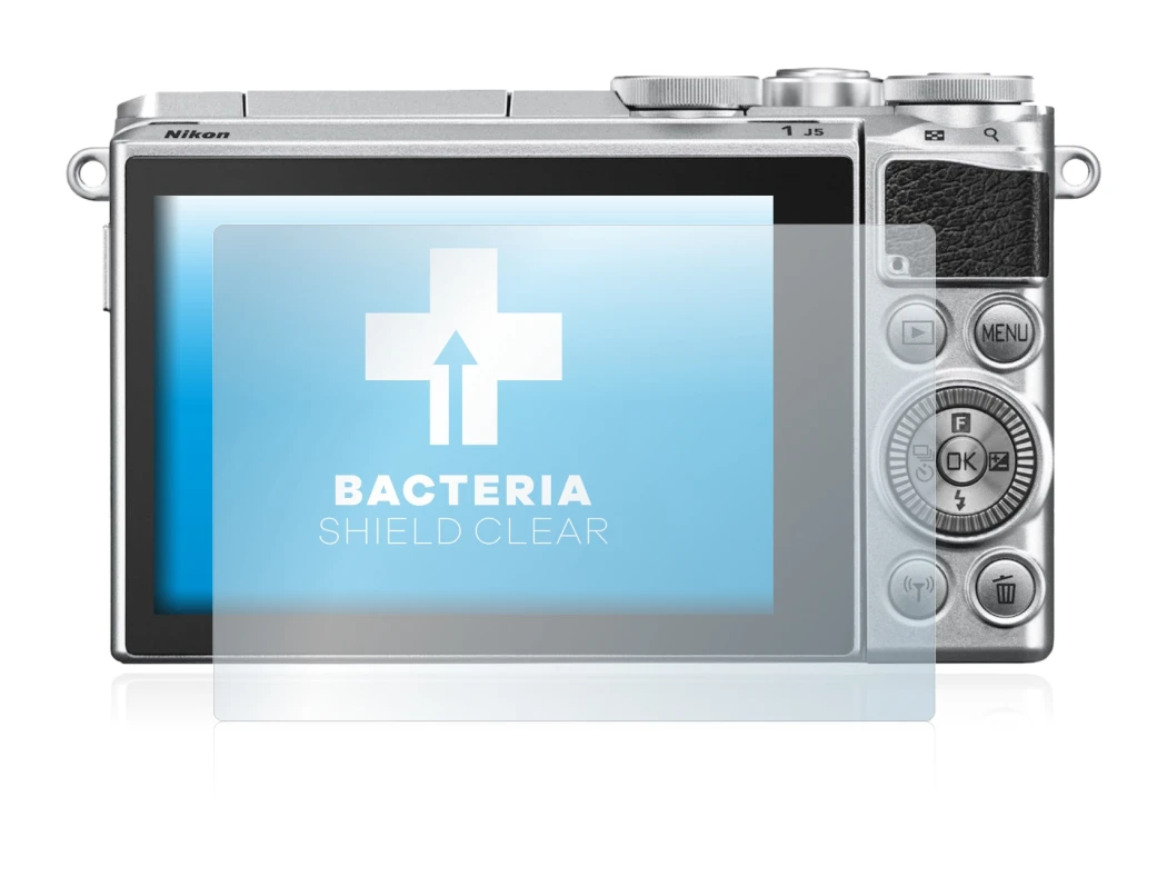 Imagen del dispositivo Nikon 1 J5 con una amplia variedad de protectores de pantalla.