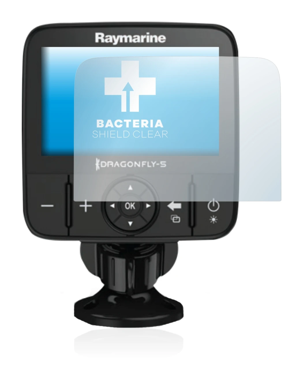 Imagen del dispositivo Raymarine Dragonfly 5 con una amplia variedad de protectores de pantalla.