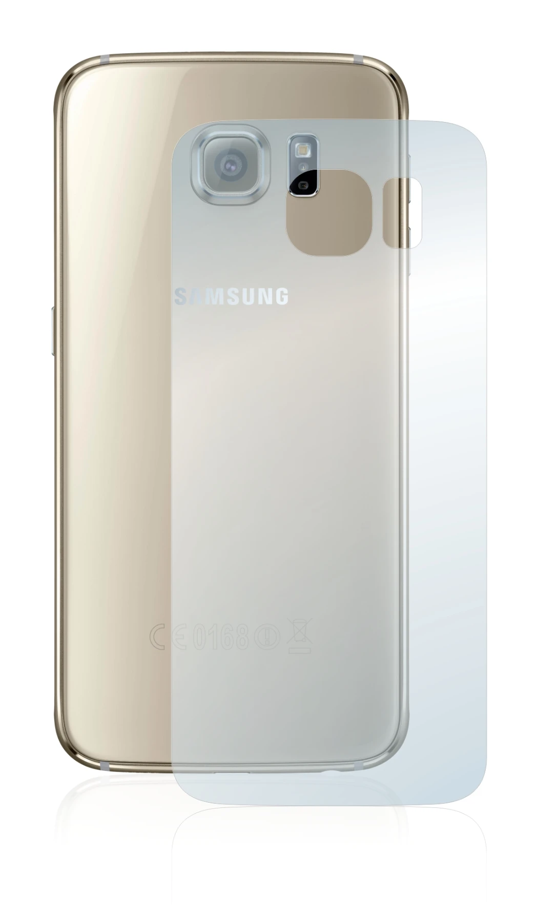 Imagen del dispositivo Samsung SM-G920F (Trasero) con una amplia variedad de protectores de pantalla.