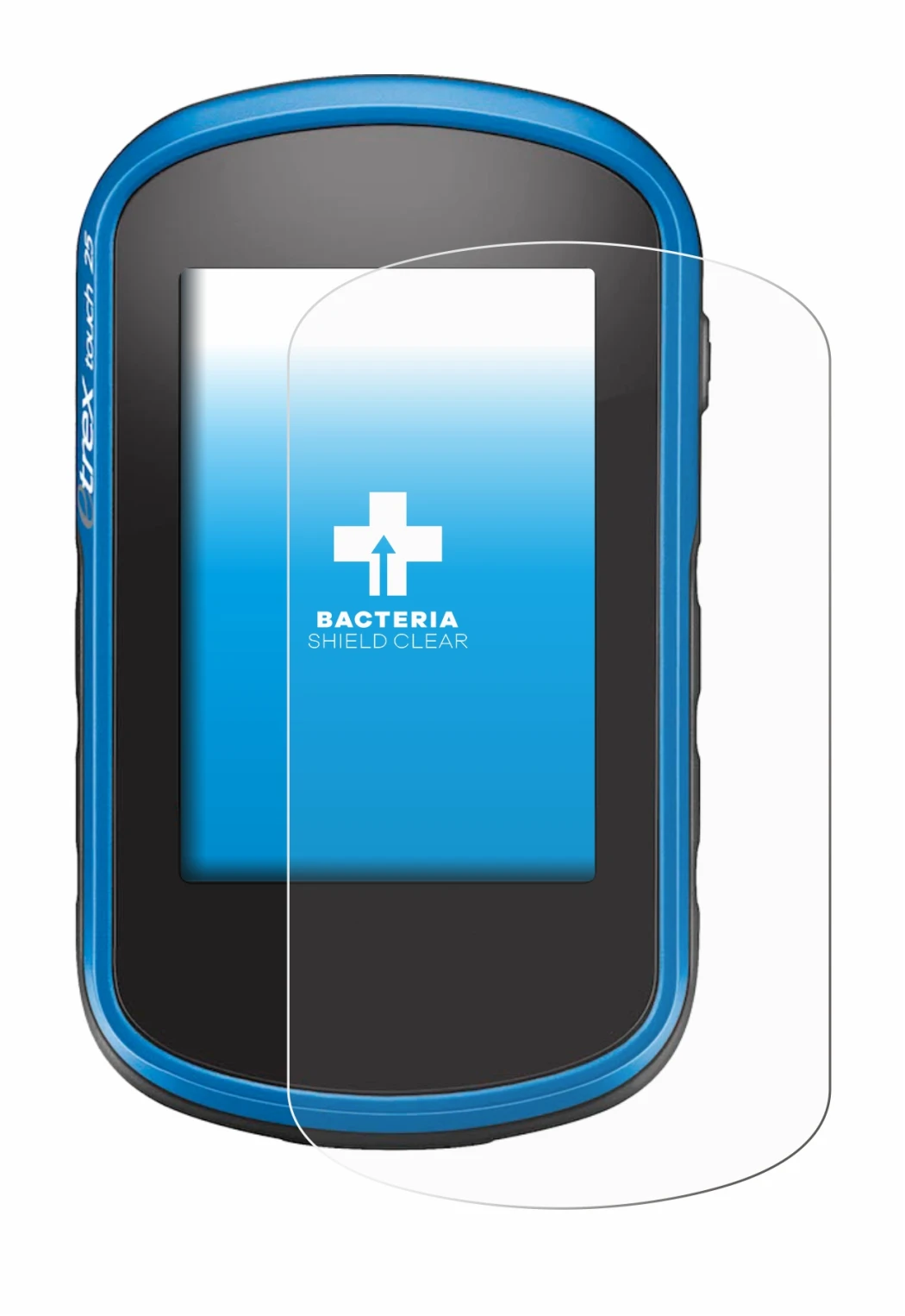Imagen del dispositivo Garmin eTrex Touch 35 con una amplia variedad de protectores de pantalla.