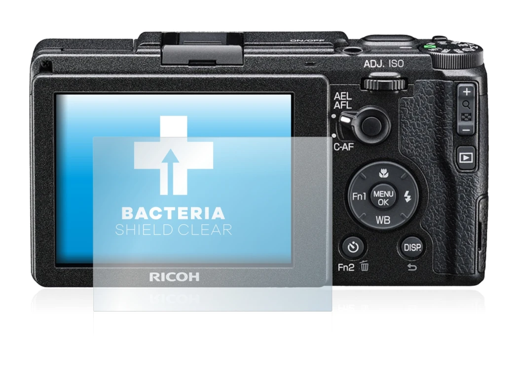 Imagen del dispositivo Ricoh GR II 2015 con una amplia variedad de protectores de pantalla.