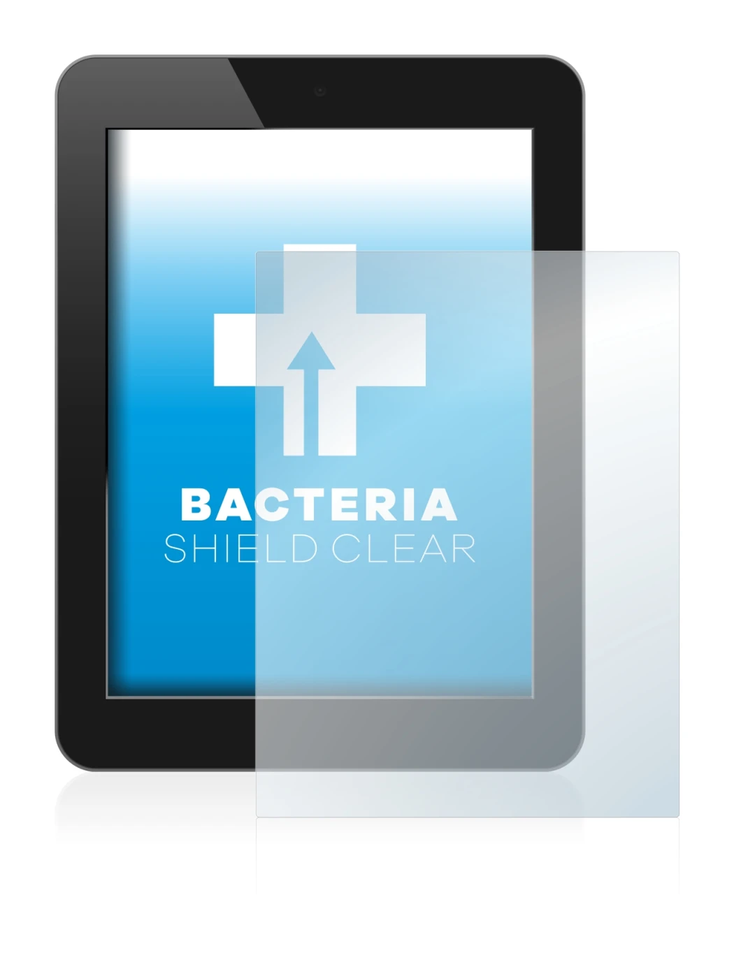 Imagen del dispositivo con una amplia variedad de protectores de pantalla.