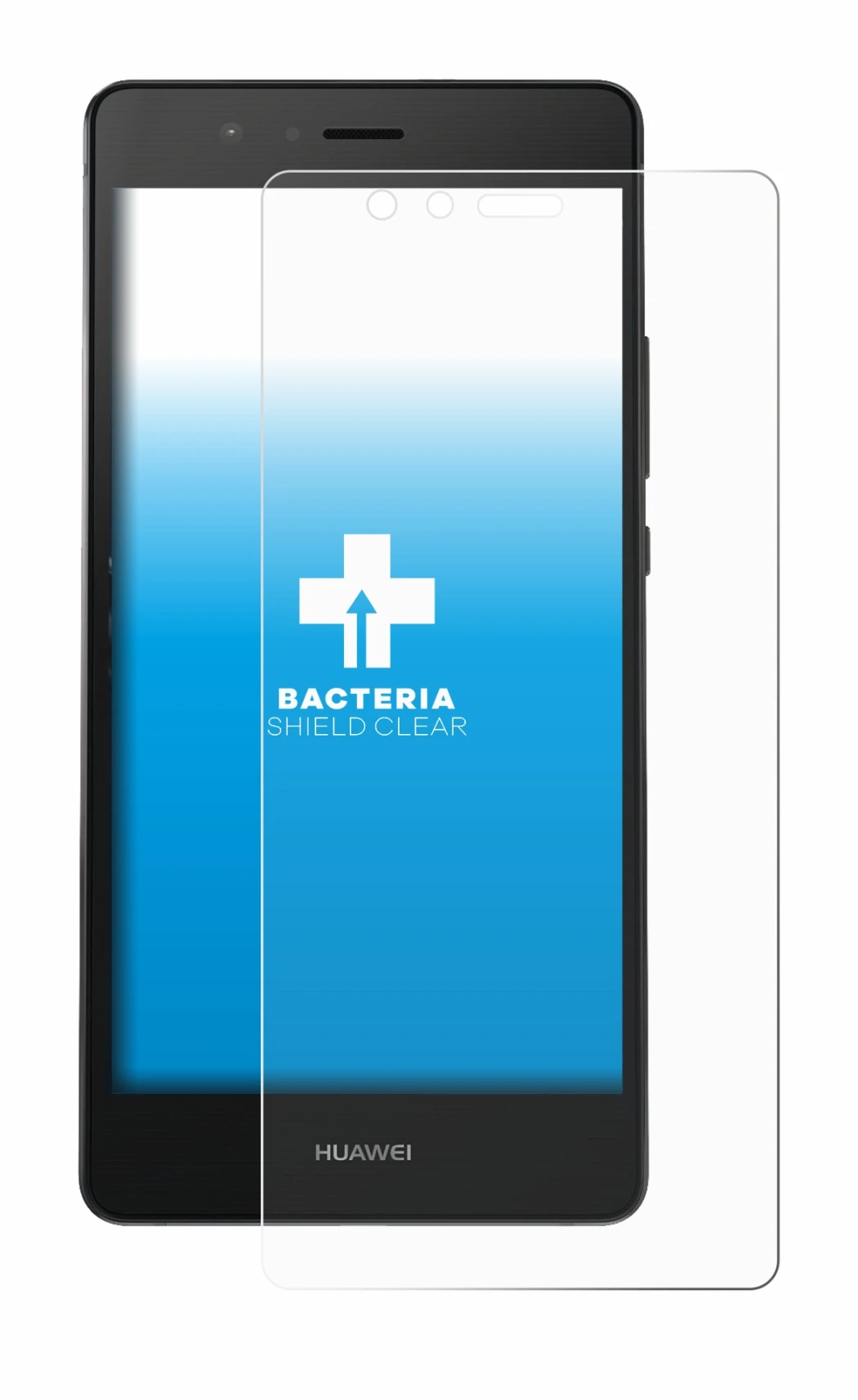 Imagen del dispositivo Huawei P9 con una amplia variedad de protectores de pantalla.