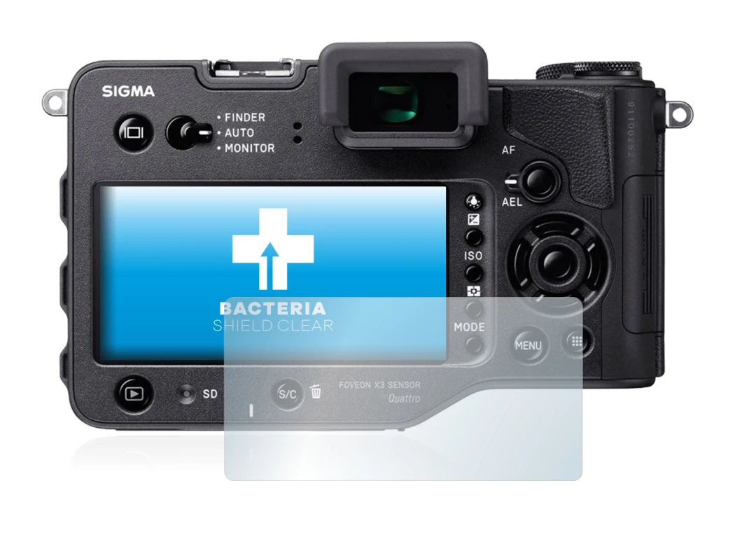 Imagen del dispositivo Sigma SD Quattro H con una amplia variedad de protectores de pantalla.
